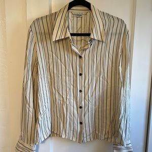 Silk button up blouse